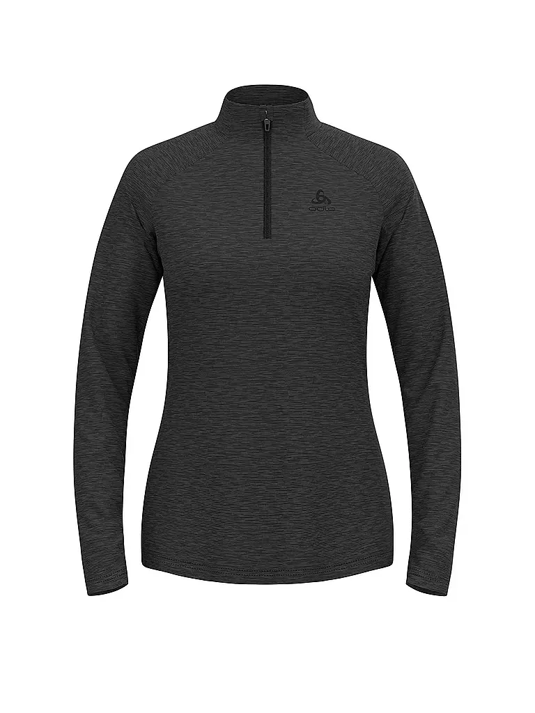 ODLO | Zipshirt intimo da donna Essentials Ceramiwarm | Nero