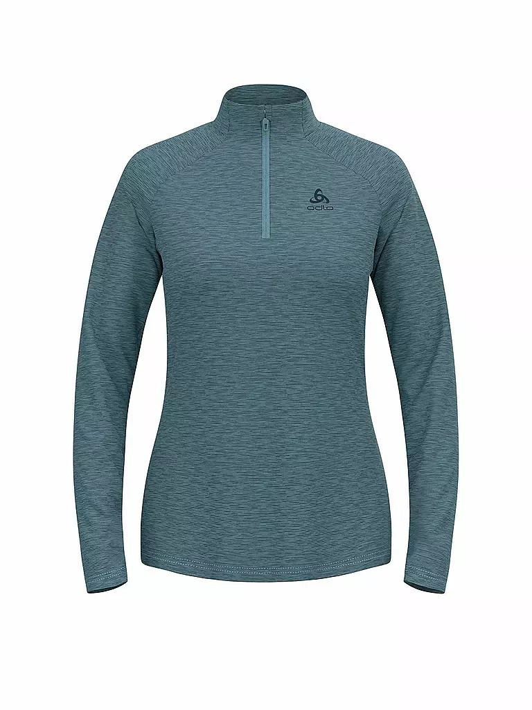 ODLO | Zipshirt intimo da donna Essentials Ceramiwarm | Blu