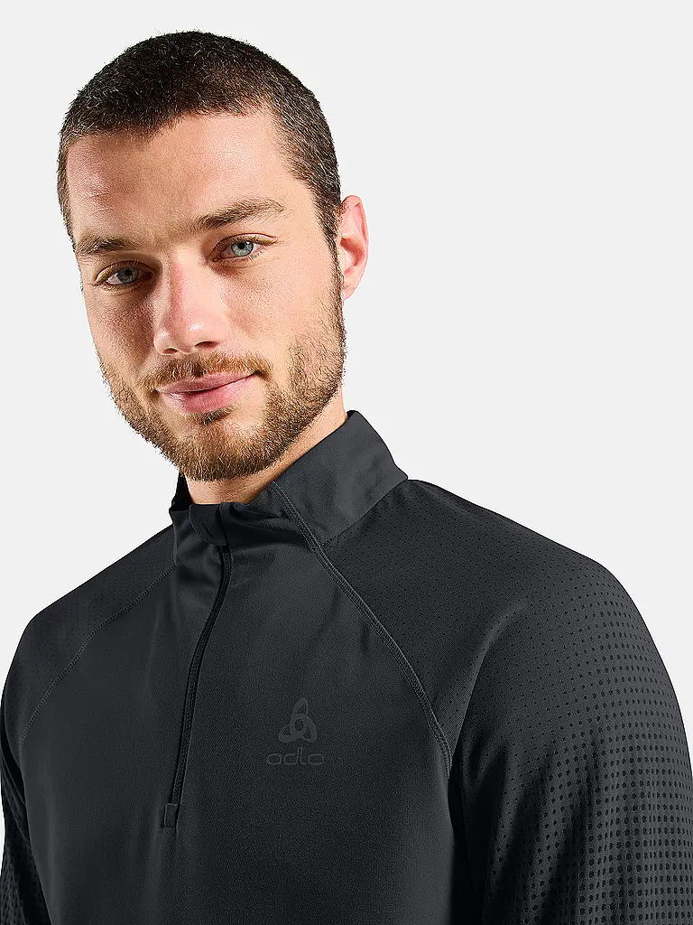 ODLO | Zipshirt intimo da donna Zeroweight Warm | Nero