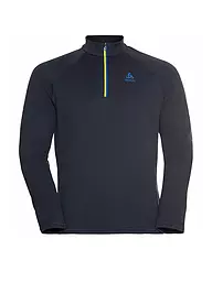 ODLO | Zipshirt intimo da uomo Besso Mid Layer | Blu scuro