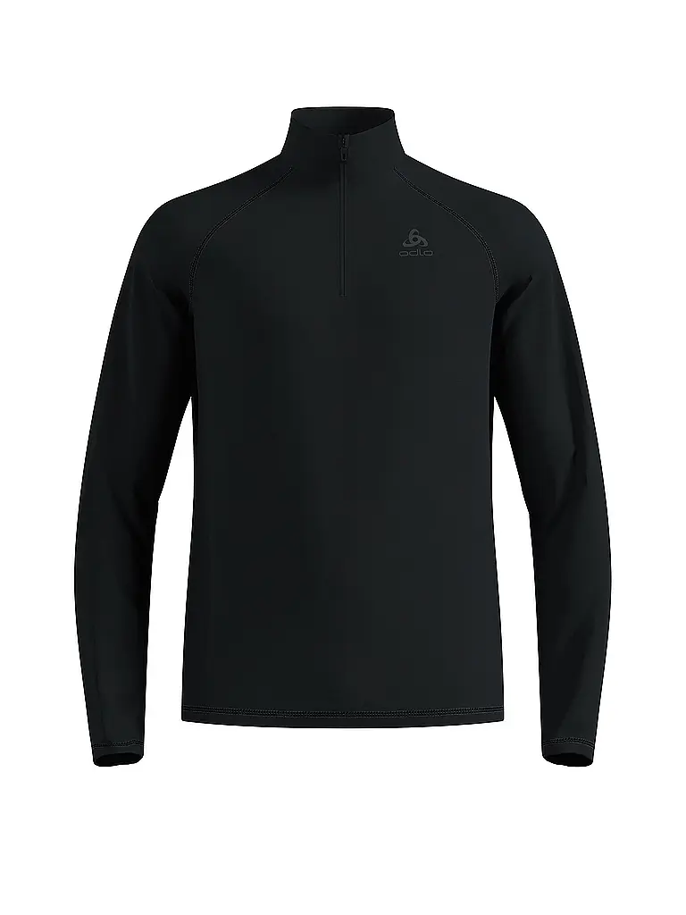 ODLO | Zipshirt intimo da uomo Besso | Nero