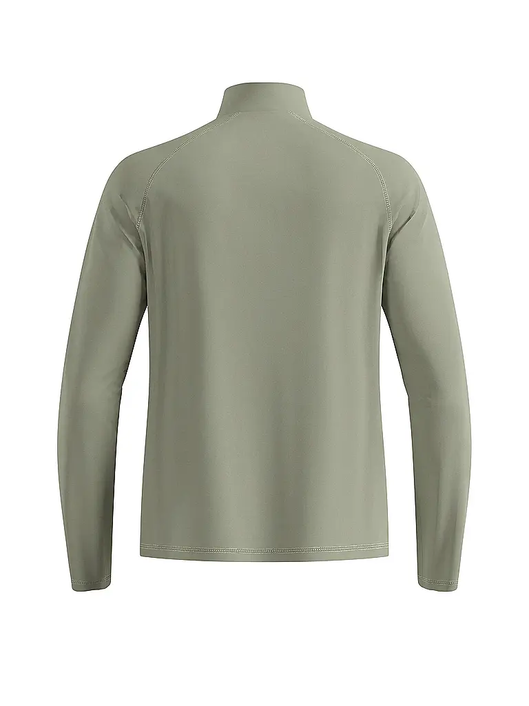ODLO | Zipshirt intimo da uomo Besso | Grigio