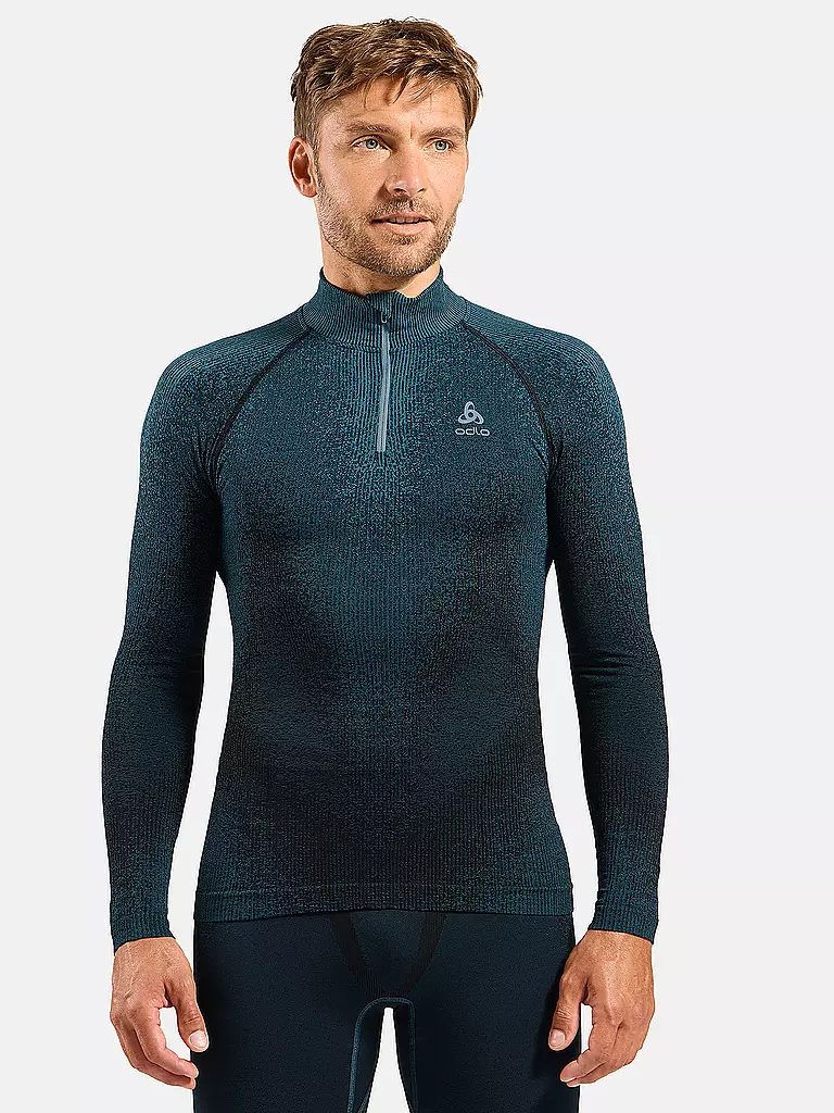 ODLO | Zipshirt intimo da uomo Blackcomb |