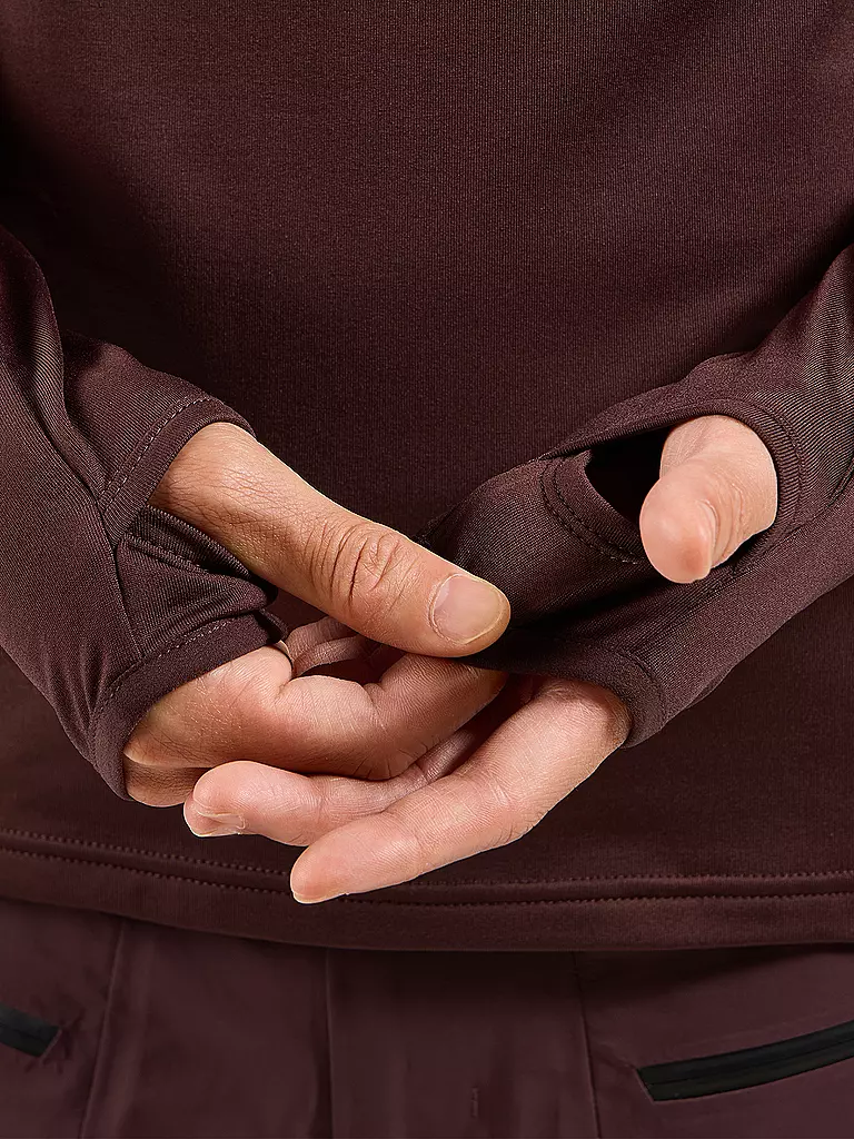 ODLO | Zipshirt intimo da uomo Descent Ceramiwarm |