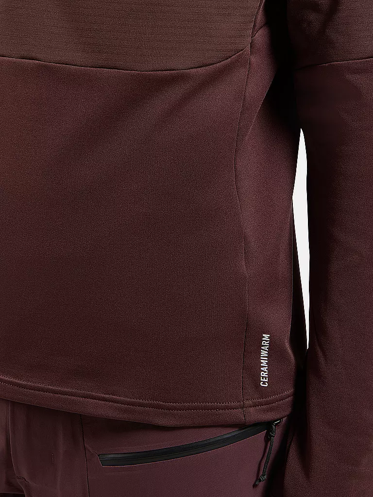 ODLO | Zipshirt intimo da uomo Descent Ceramiwarm |