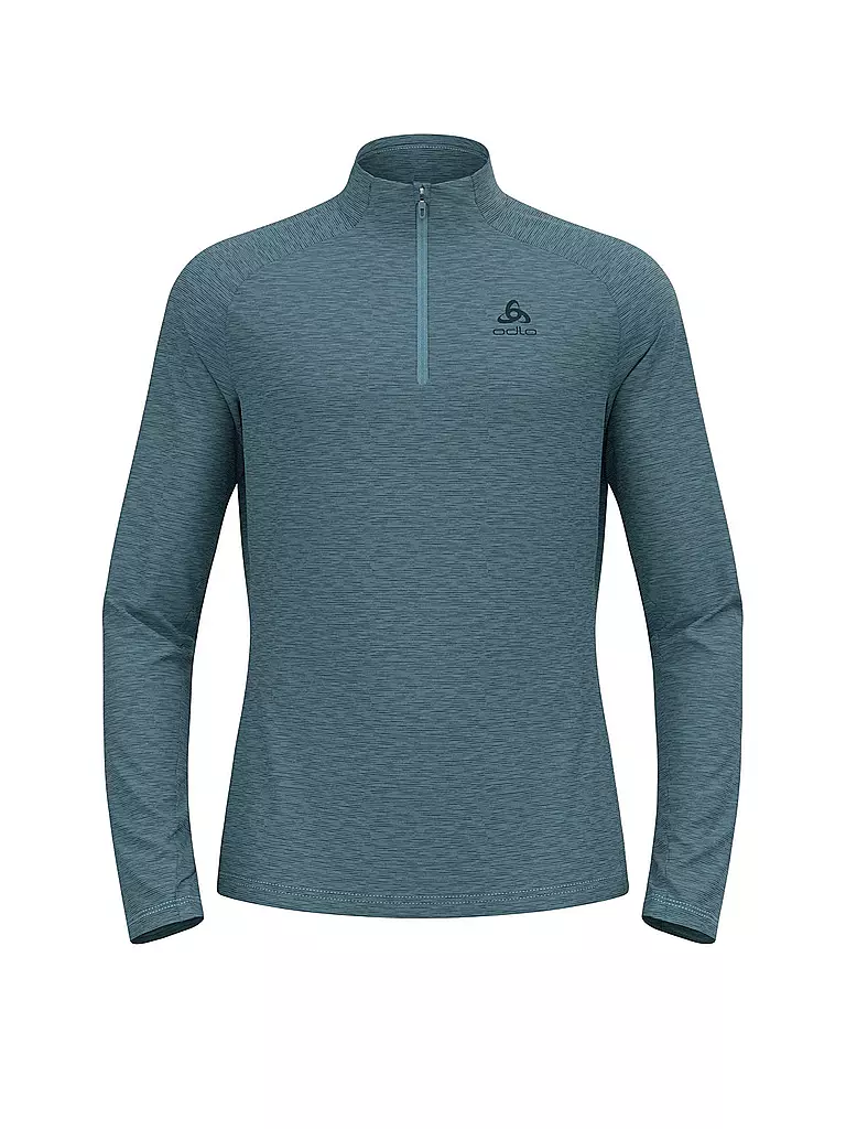 ODLO | Zipshirt intimo da uomo Essentials Ceramiwarm | Blu