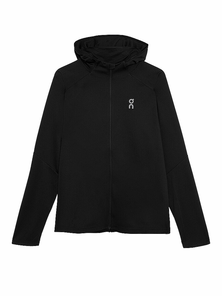 Giacca da corsa da uomo Climate c cappuccio e zip nero L