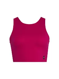 ON | Canotta da running crop Core 2in1 da donna | Rosso scuro