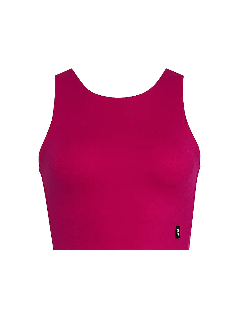 ON | Canotta da running Core 2in1 Crop da donna | Rosso scuro