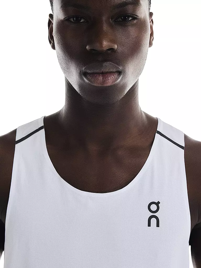 ON | Canotta da running performance da uomo | Bianco