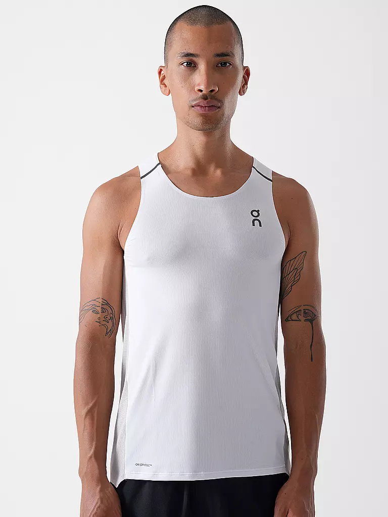 ON | Canotta da running performance da uomo | Bianco