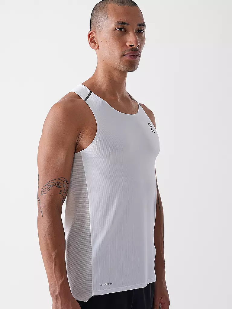 ON | Canotta da running performance da uomo | Bianco