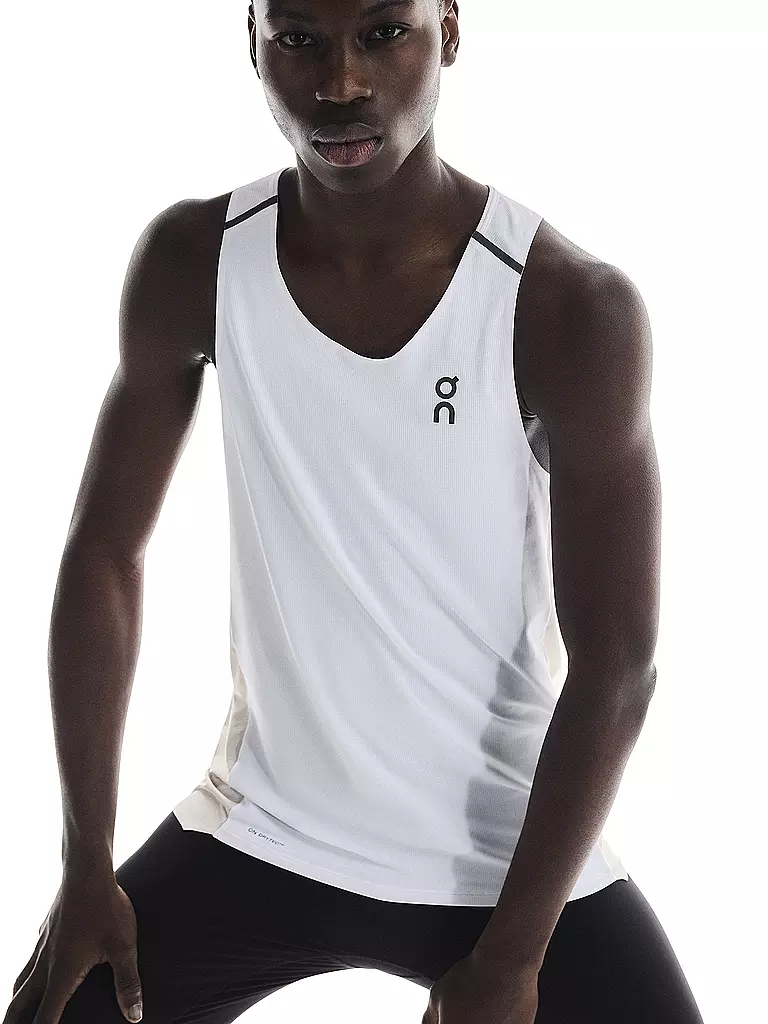 ON | Canotta da running performance da uomo | Bianco