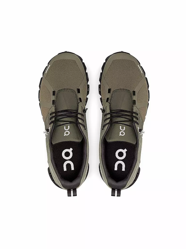 ON | Damen Freizeitschuhe Cloud 5 Waterproof OLIVE / BLACK | Oliva