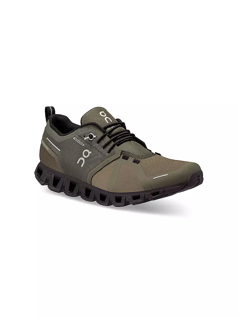 ON | Damen Freizeitschuhe Cloud 5 Waterproof OLIVE / BLACK | Oliva