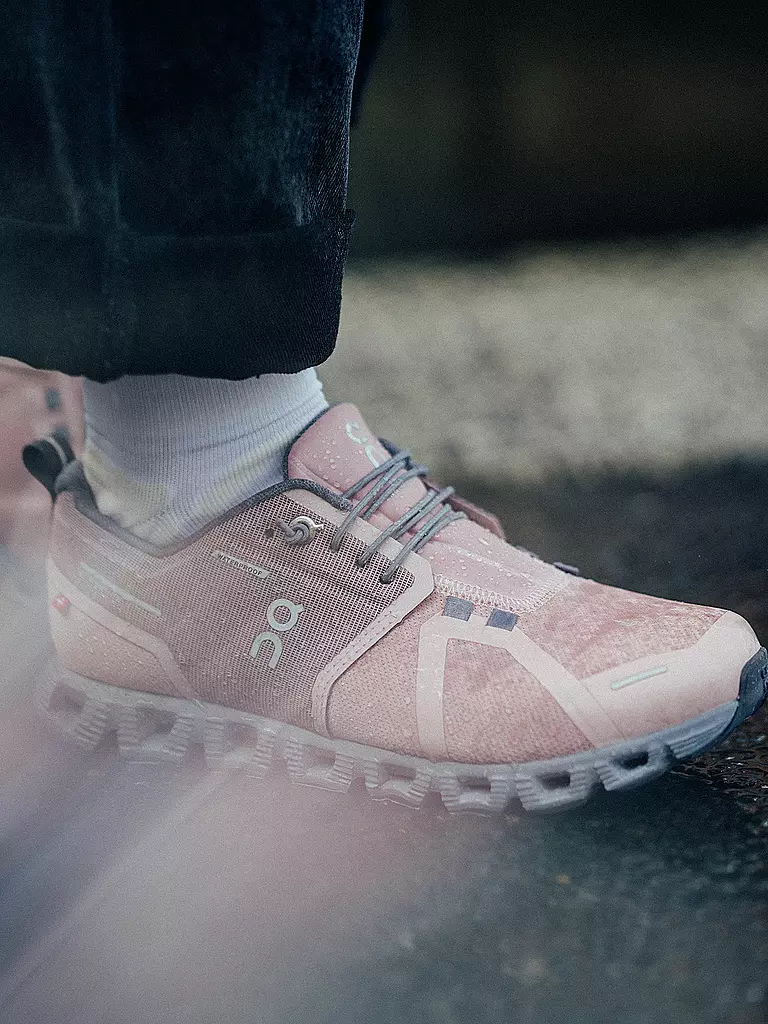 ON | Damen Freizeitschuhe Cloud 5 Waterproof ROSE FOSSIL | Rosa