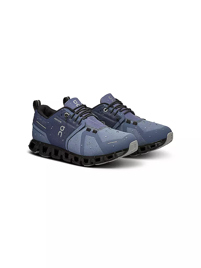ON | Damen Freizeitschuhe Cloud 5 Waterproof SHALE MAGNET | Blu