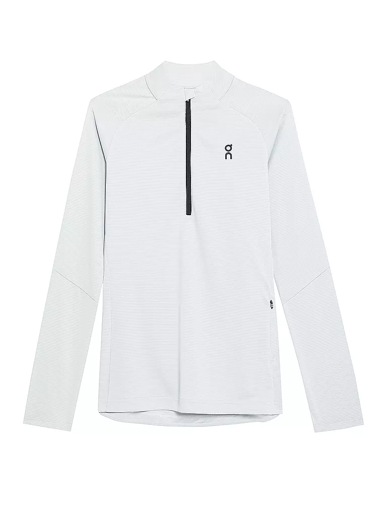 ON | Damen Funktions Zipshirt Climate | Grigio chiaro
