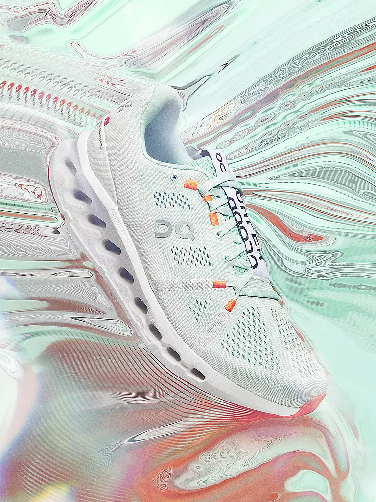 ON | Damen Laufschuhe Cloudsurfer CREEK WHITE | Verde