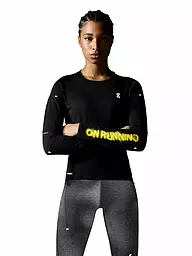 ON | Damen Laufshirt Performance Long-T Lumos  | Nero
