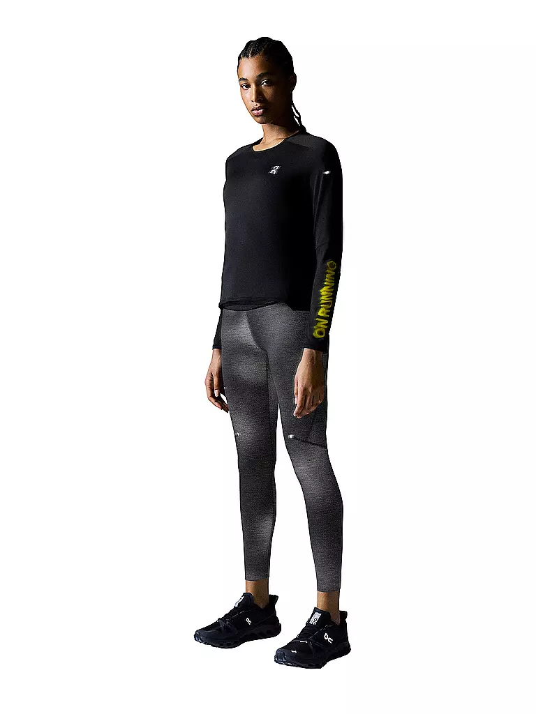 ON | Damen Laufshirt Performance Long-T Lumos  | Nero