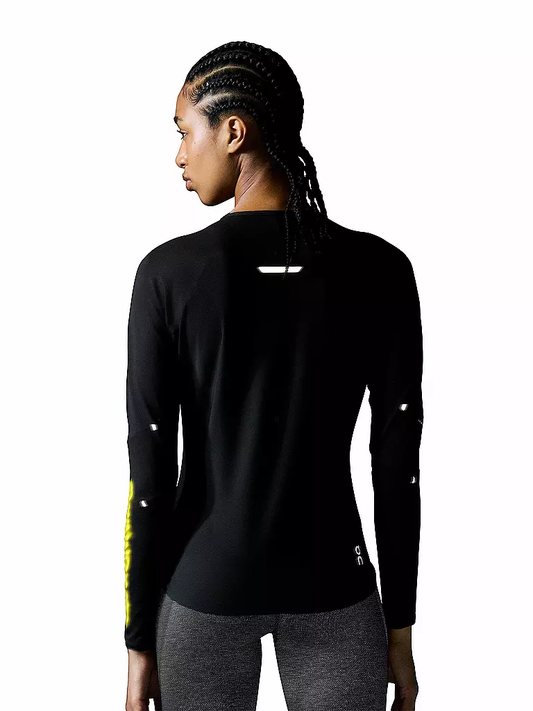 ON | Damen Laufshirt Performance Long-T Lumos  | Nero