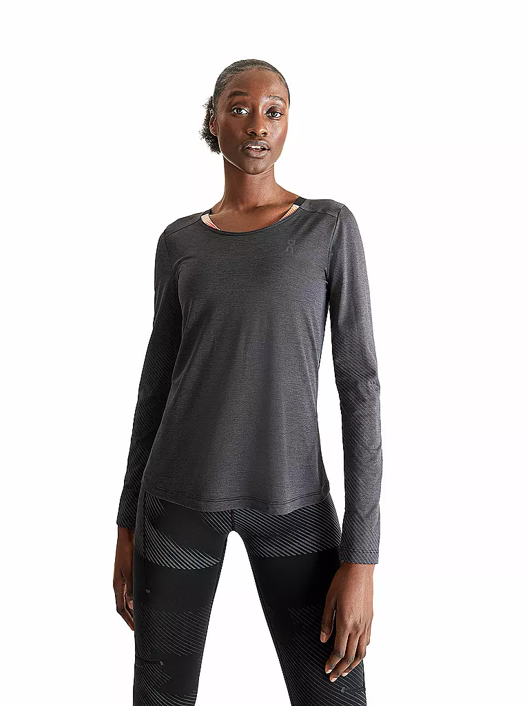 ON | Damen Laufshirt Performance Long-T Lumos | Nero