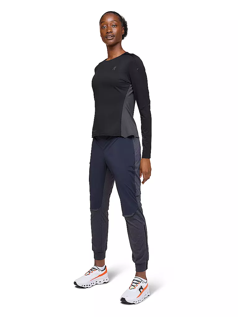 ON | Damen Laufshirt Performance Long-T | Nero
