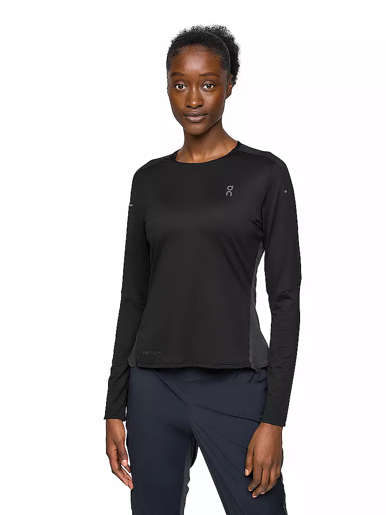 ON | Damen Laufshirt Performance Long-T | Nero