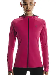 ON | Giacca da running da donna Climate con cappuccio | Rosso scuro