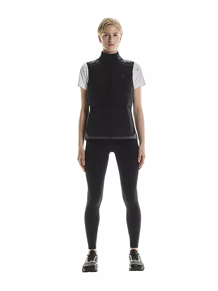ON | Gilet da running da donna Weather Vest | Nero