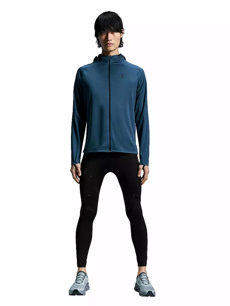 ON | Herren Laufjacke Climate Zip Hoodie | Blu