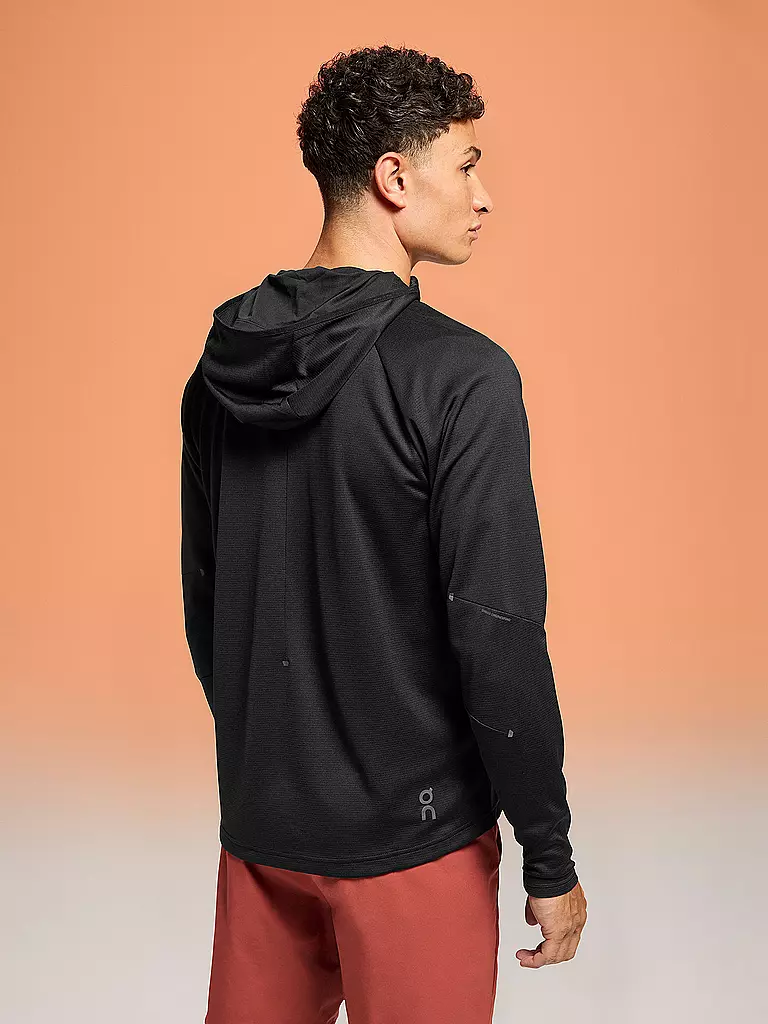 ON | Herren Laufjacke Climate Zip Hoodie | Nero