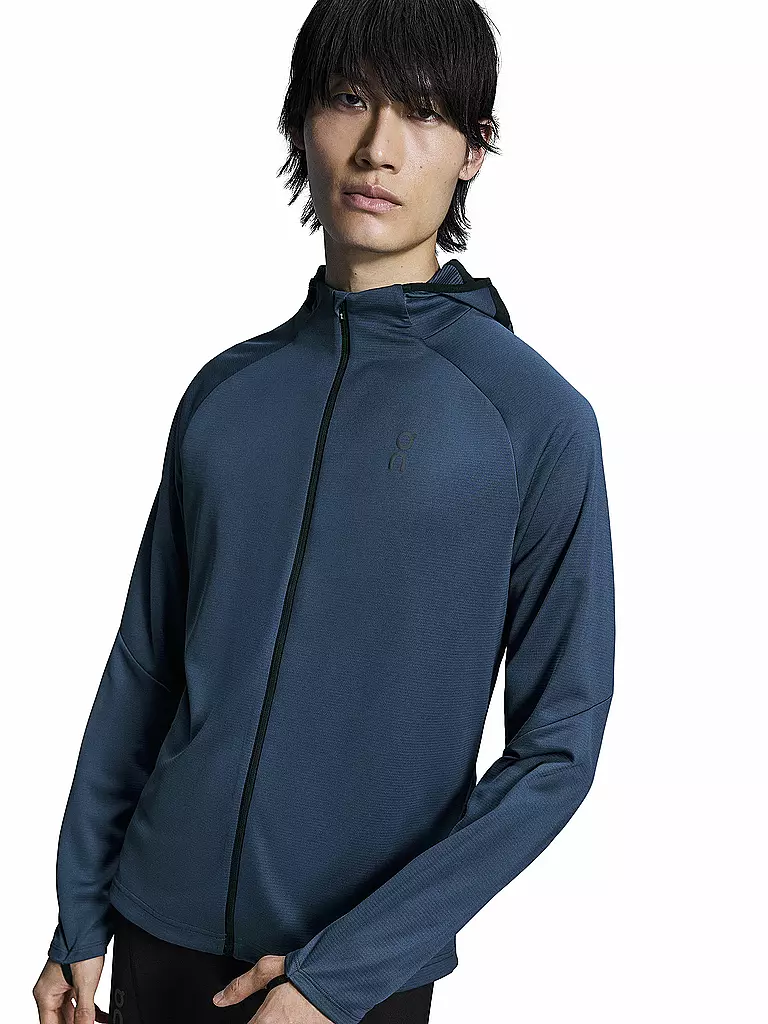 ON | Herren Laufjacke Climate Zip Hoodie | Blu