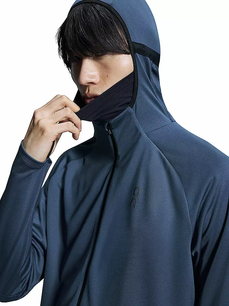 ON | Herren Laufjacke Climate Zip Hoodie | Blu