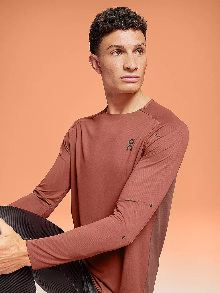 ON | Herren Laufshirt Performance Long-T | Arancione