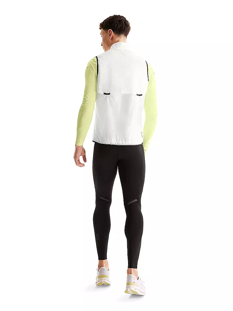 ON | Herren Laufweste Weather Vest | Bianco