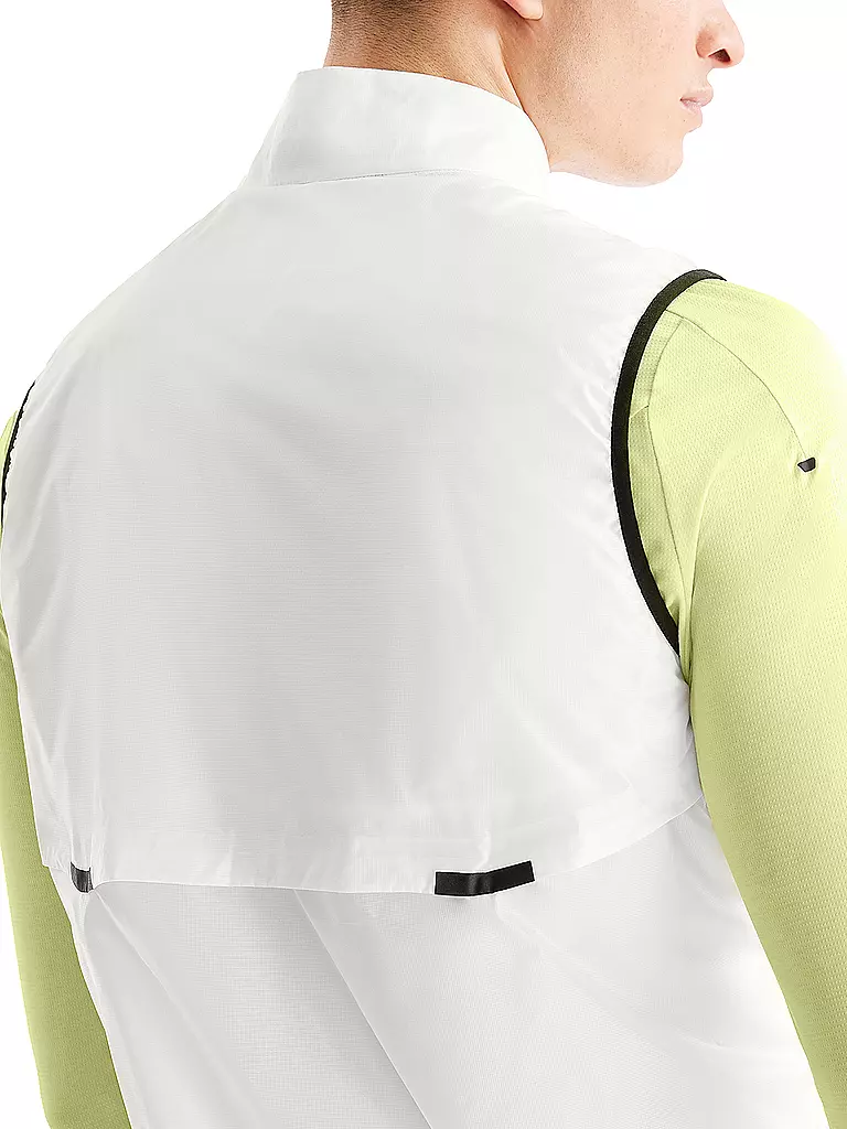 ON | Herren Laufweste Weather Vest | Bianco