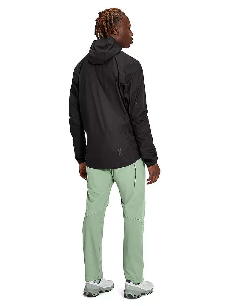 ON | Herren Wanderjacke Anorak Waterproof Hoodie | Nero