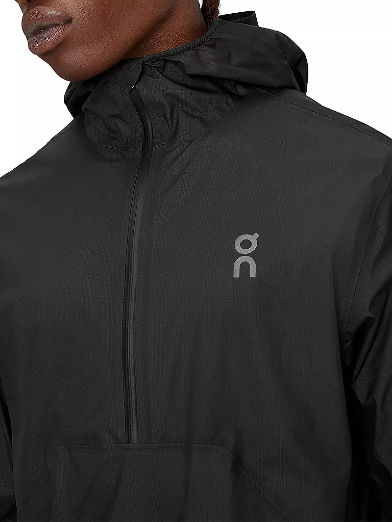 ON | Herren Wanderjacke Anorak Waterproof Hoodie | Nero