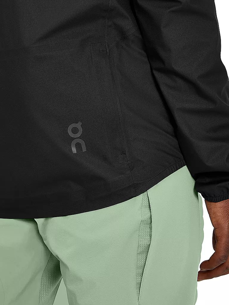 ON | Herren Wanderjacke Anorak Waterproof Hoodie | Nero