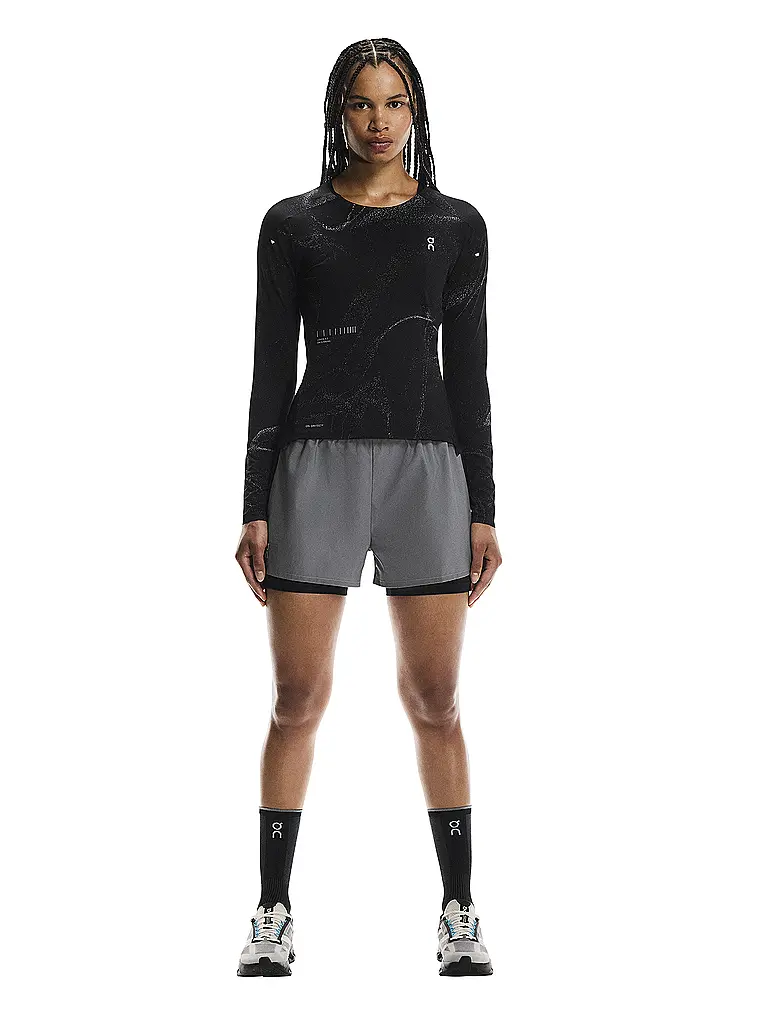 ON | Maglietta da running a maniche lunghe Performance Long-T Lumos da donna | Nero