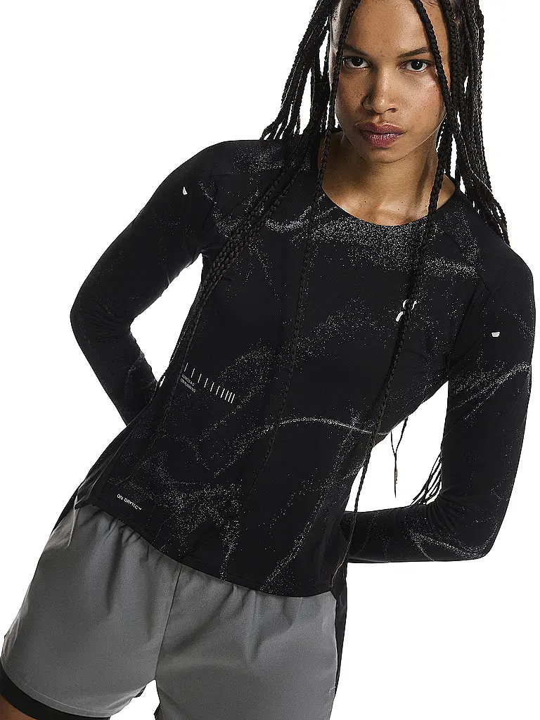 ON | Maglietta da running a maniche lunghe Performance Long-T Lumos da donna | Nero