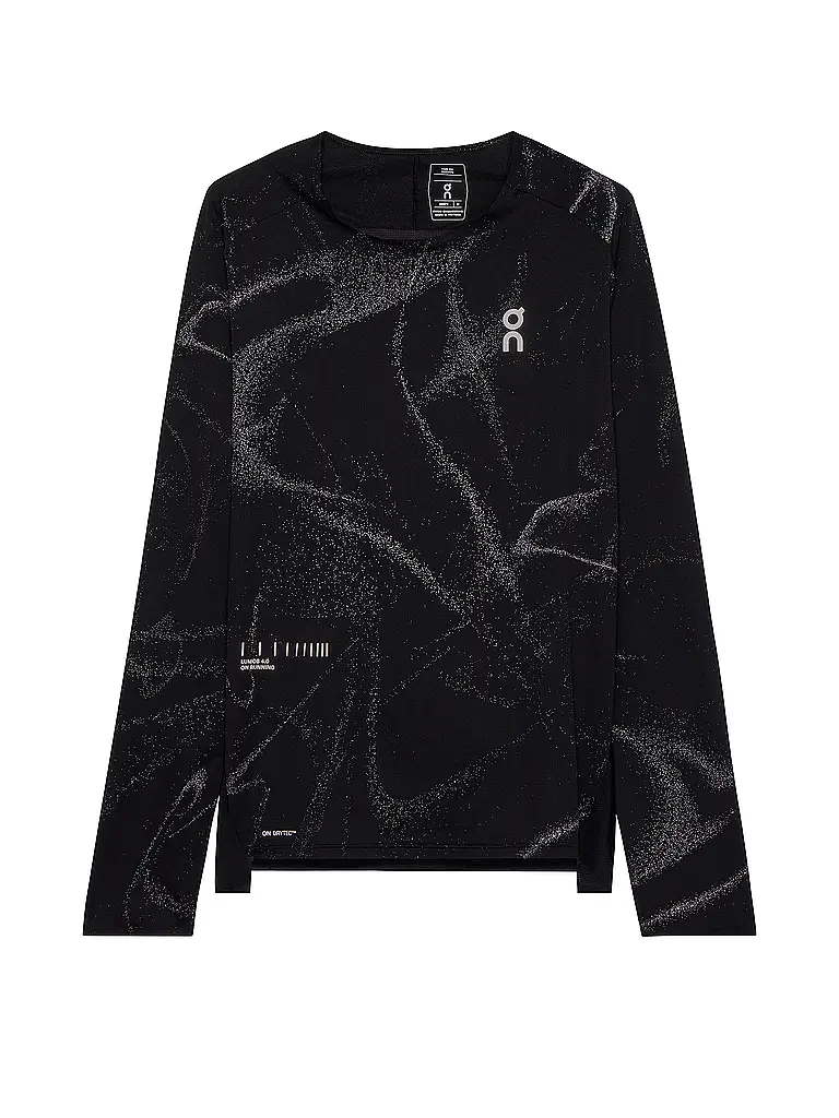 ON | Maglietta da running a maniche lunghe Performance Long-T Lumos da uomo | Nero