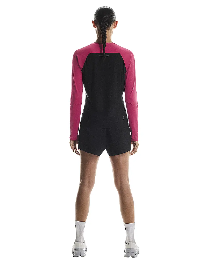 ON | Maglietta da running da donna Performance Long-T | Rosso scuro