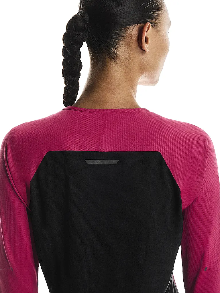 ON | Maglietta da running da donna Performance Long-T | Rosso scuro