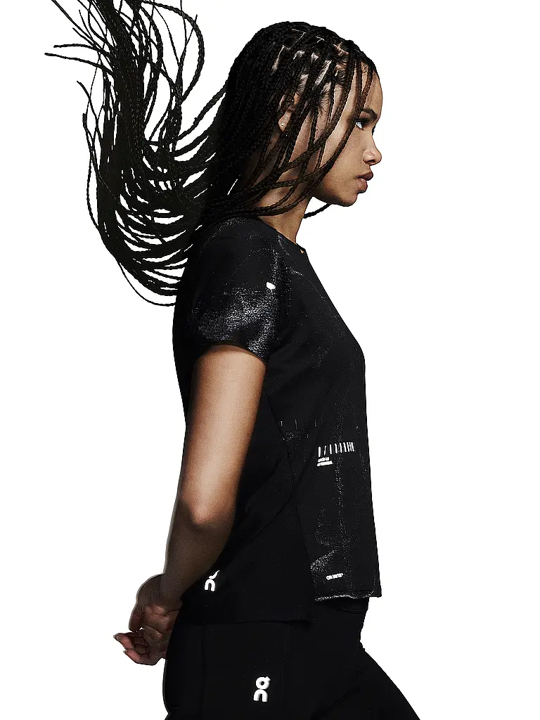 ON | Maglietta da running da donna Performance-T Lumos | Nero