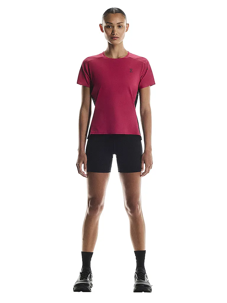 ON | Maglietta da running da donna Performance-T | Rosso scuro