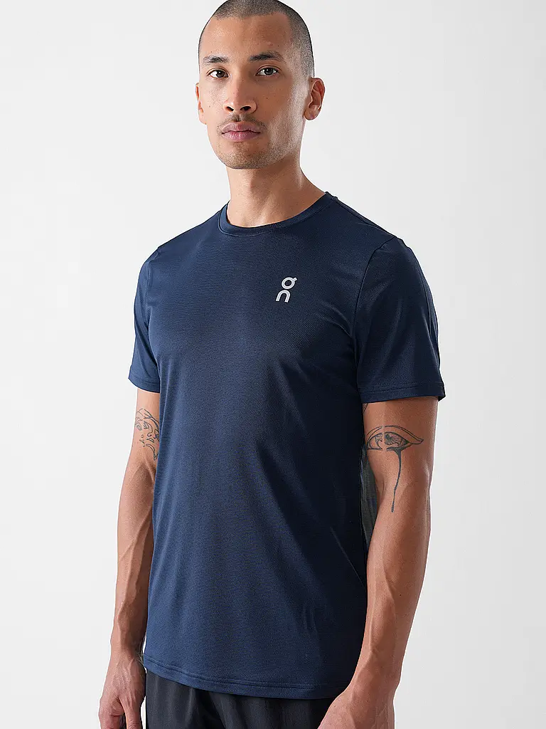 ON | Maglietta da running da uomo Core-T | Blu scuro