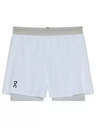 ON | Pantaloncini da running Performance 2/1 da uomo | Bianco